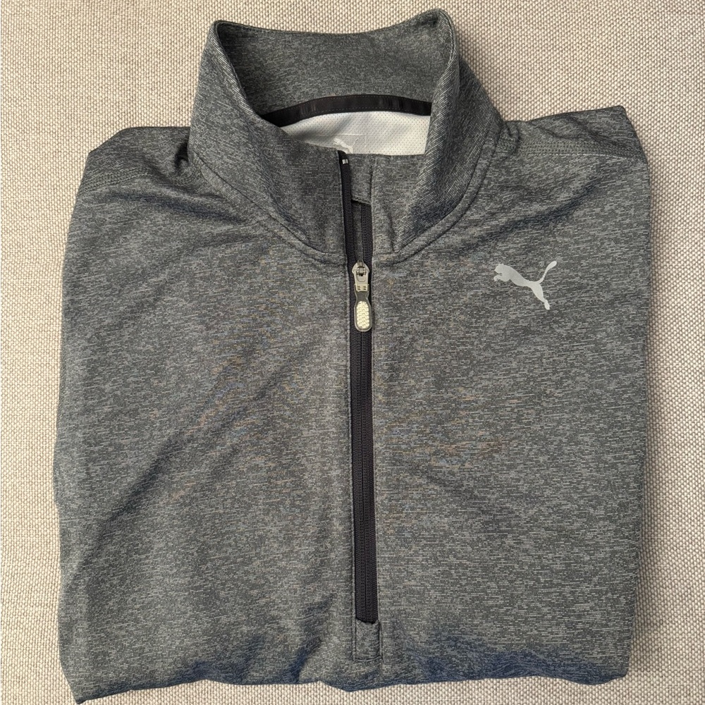 Puma Gray Quarter-Zip Pullover